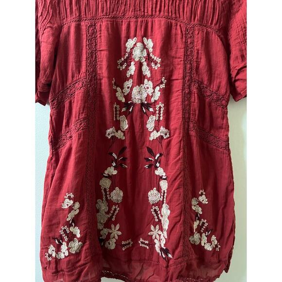 Free People perfectly victorian boho embroidered dress size small - Picture 6 of 7